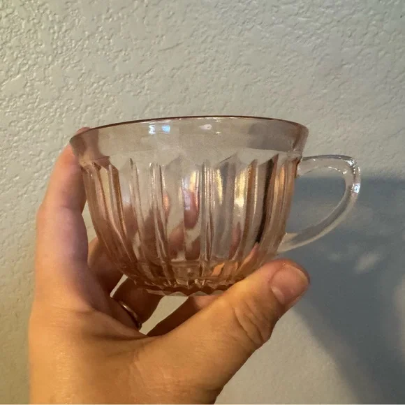 Queen Mary Depression
Glass Teacup and Saucer Set - Picture 8 of 9